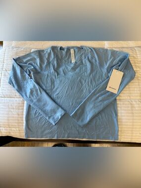 NWT Lululemon Women's Swiftly Tech Long Sleeve 2.0 Race Blue Sze 14 Longsleeve
